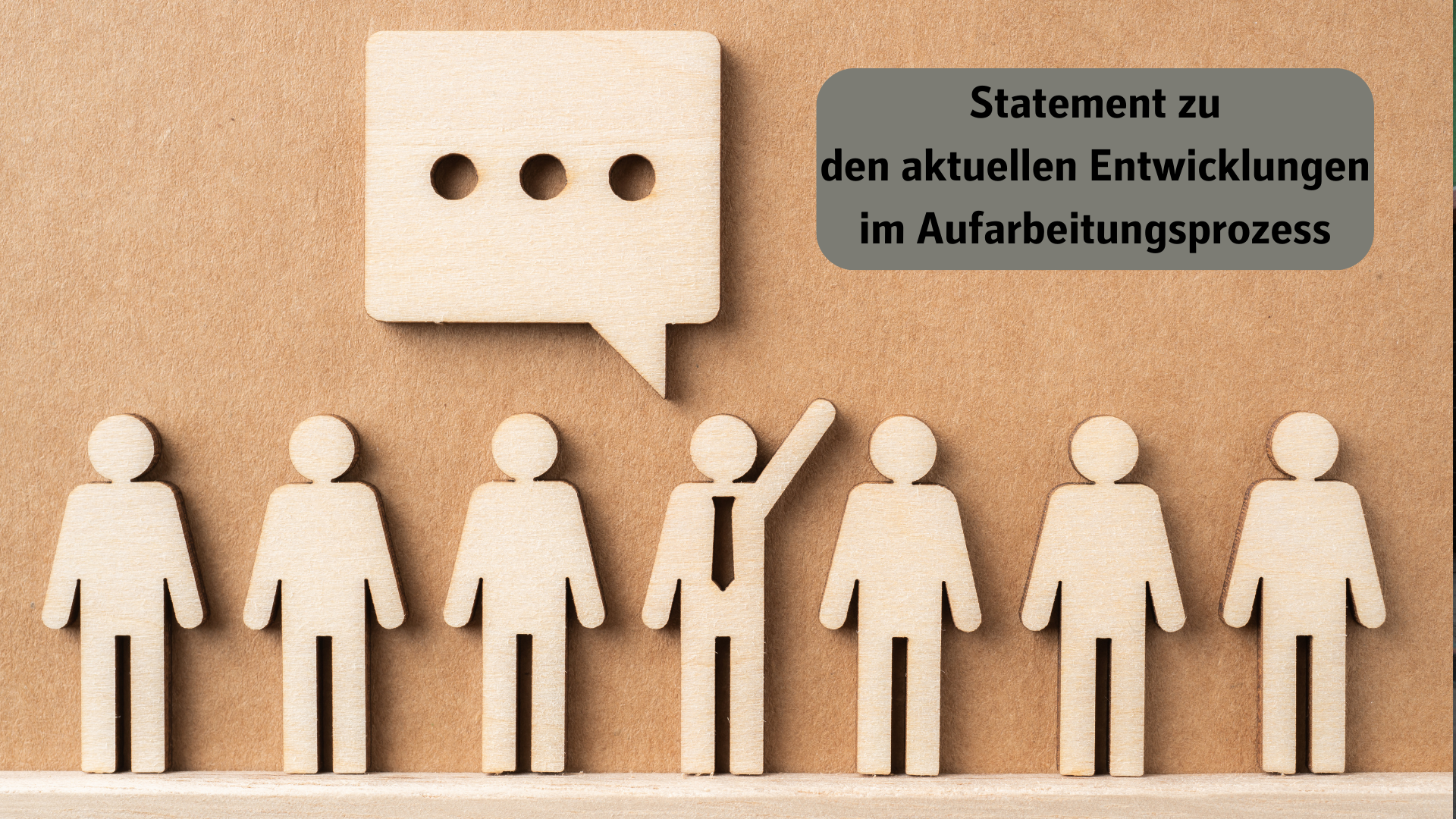 Statement zu den aktuellen Entwicklungen im Aufarbeitungsprozess